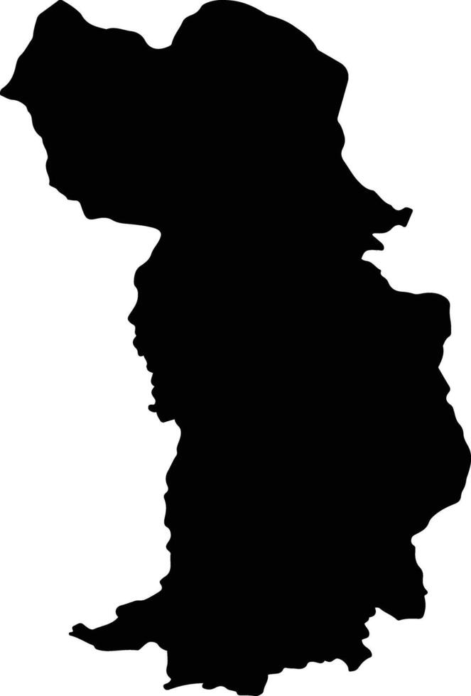 NOVACI Romania silhouette map vector