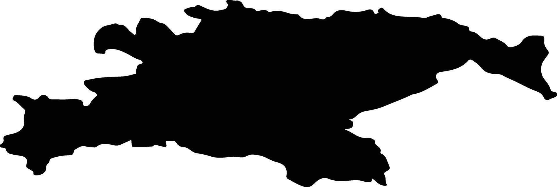 Novadnieku pag Latvia silhouette map vector