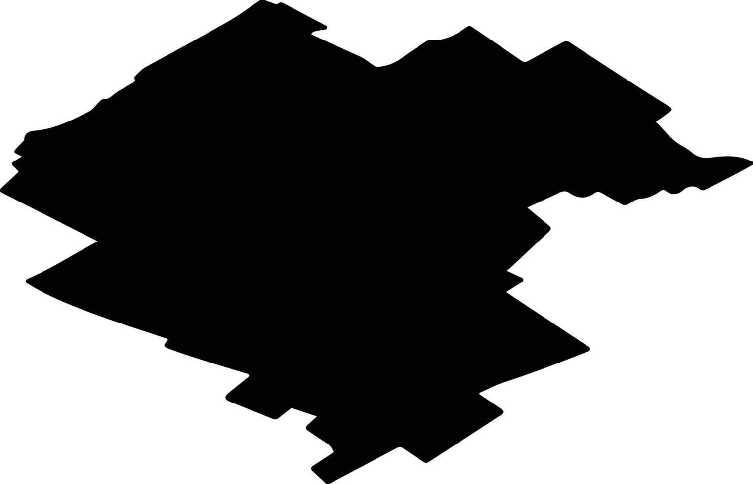 Novichikhinsky District Russia silhouette map vector