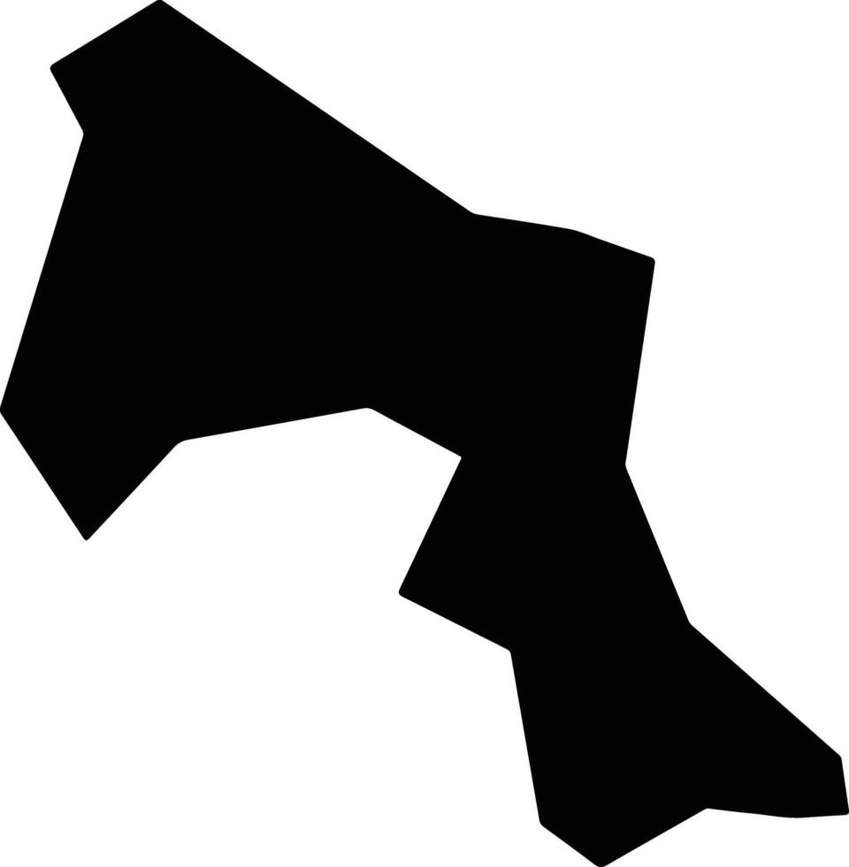 Novo Horizonte Brazil silhouette map vector