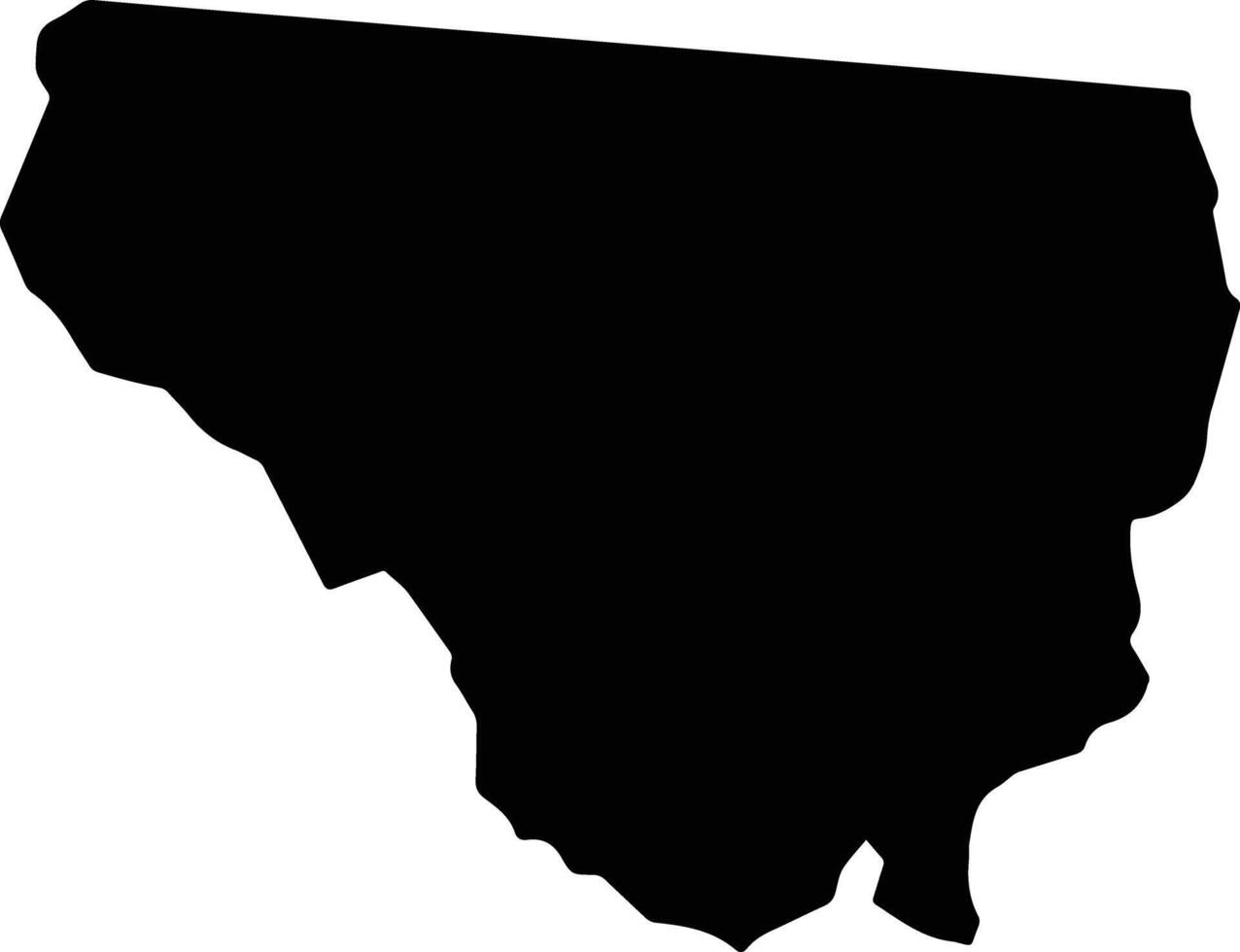 Novo Mundo Brazil silhouette map vector