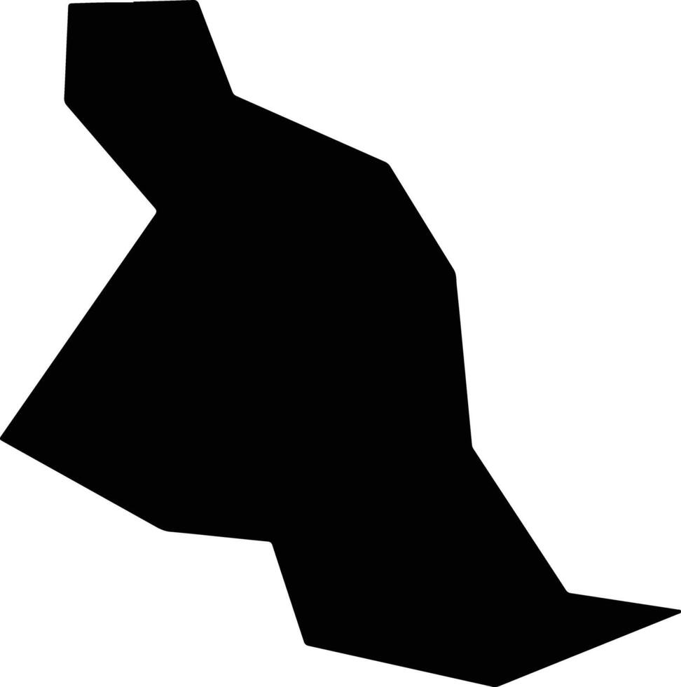 Novo Xingu Brazil silhouette map vector