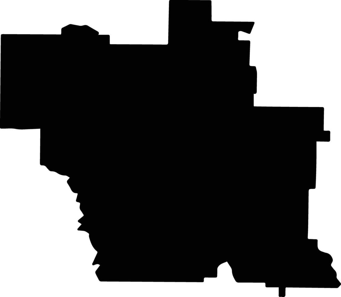 Novoalexandrovsky District Russia silhouette map vector
