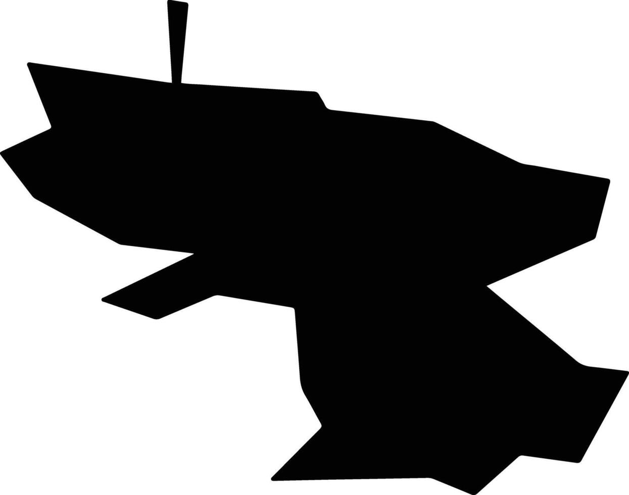 Novocheboksarsk Russia silhouette map vector