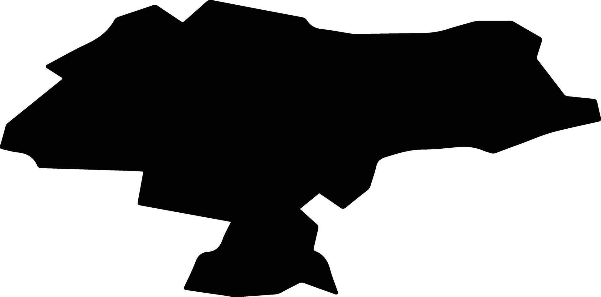 Novogrudok Belarus silhouette map vector