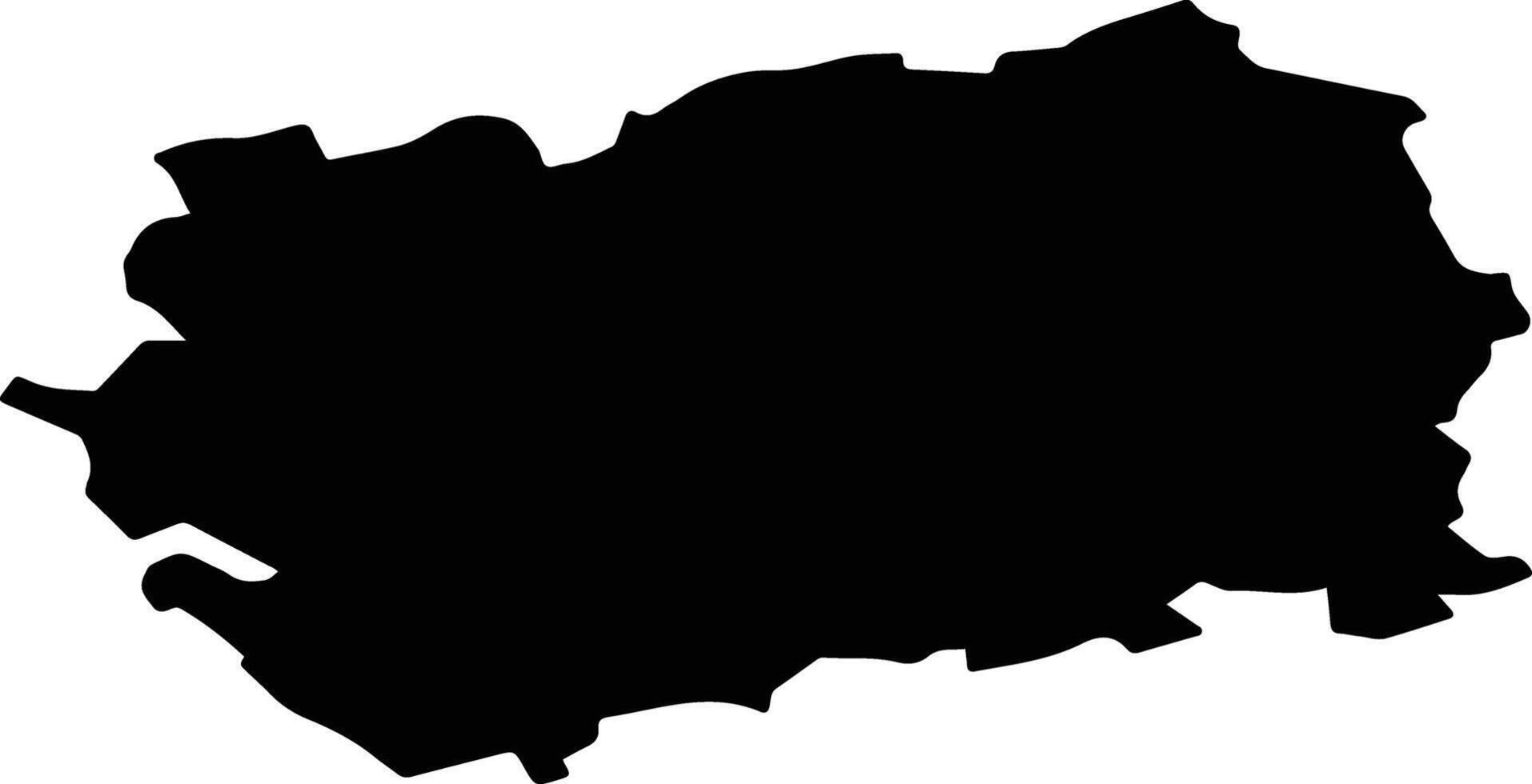Novoderevenkovsky District Russia silhouette map vector