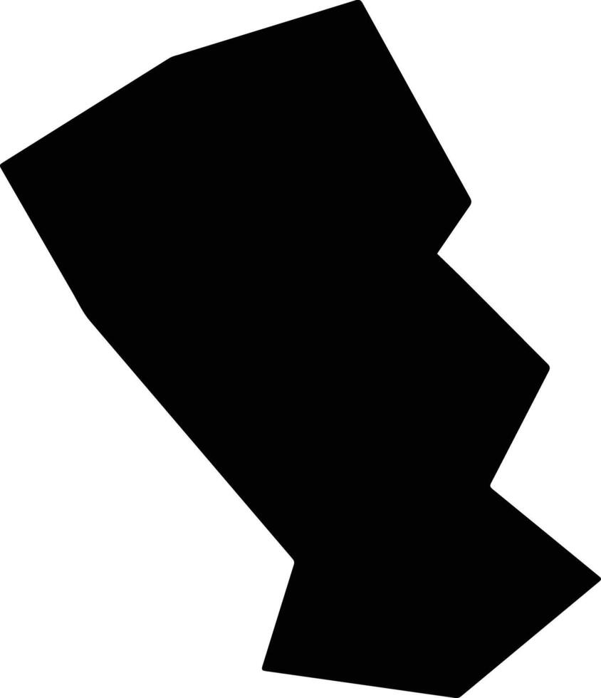 Novogurovsky Russia silhouette map vector
