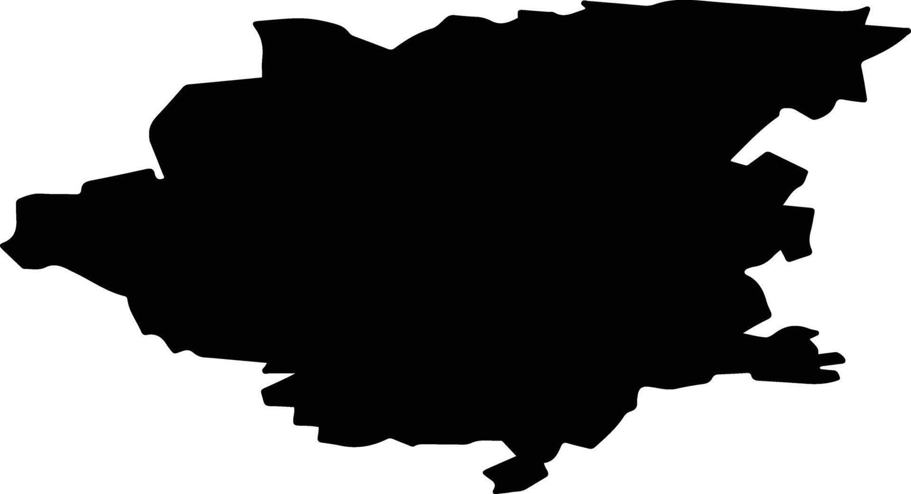Novosheshminsky District Russia silhouette map vector