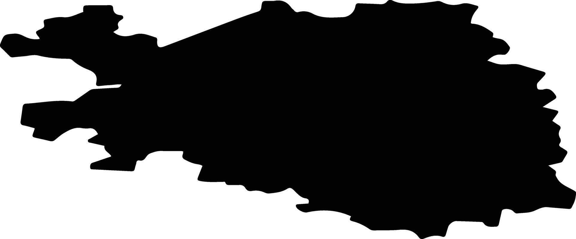 Novotoryalsky District Russia silhouette map vector