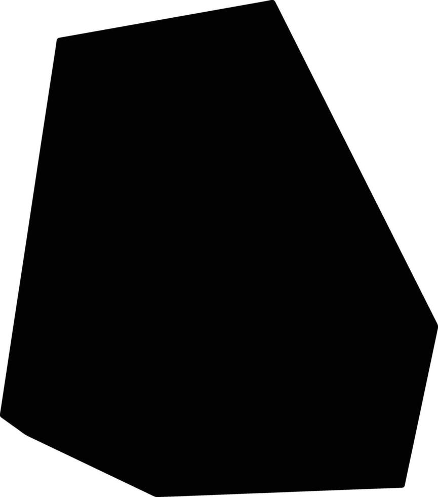 Nowon gu South Korea silhouette map vector