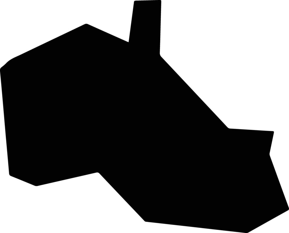 Nsit Ubium Nigeria silhouette map vector