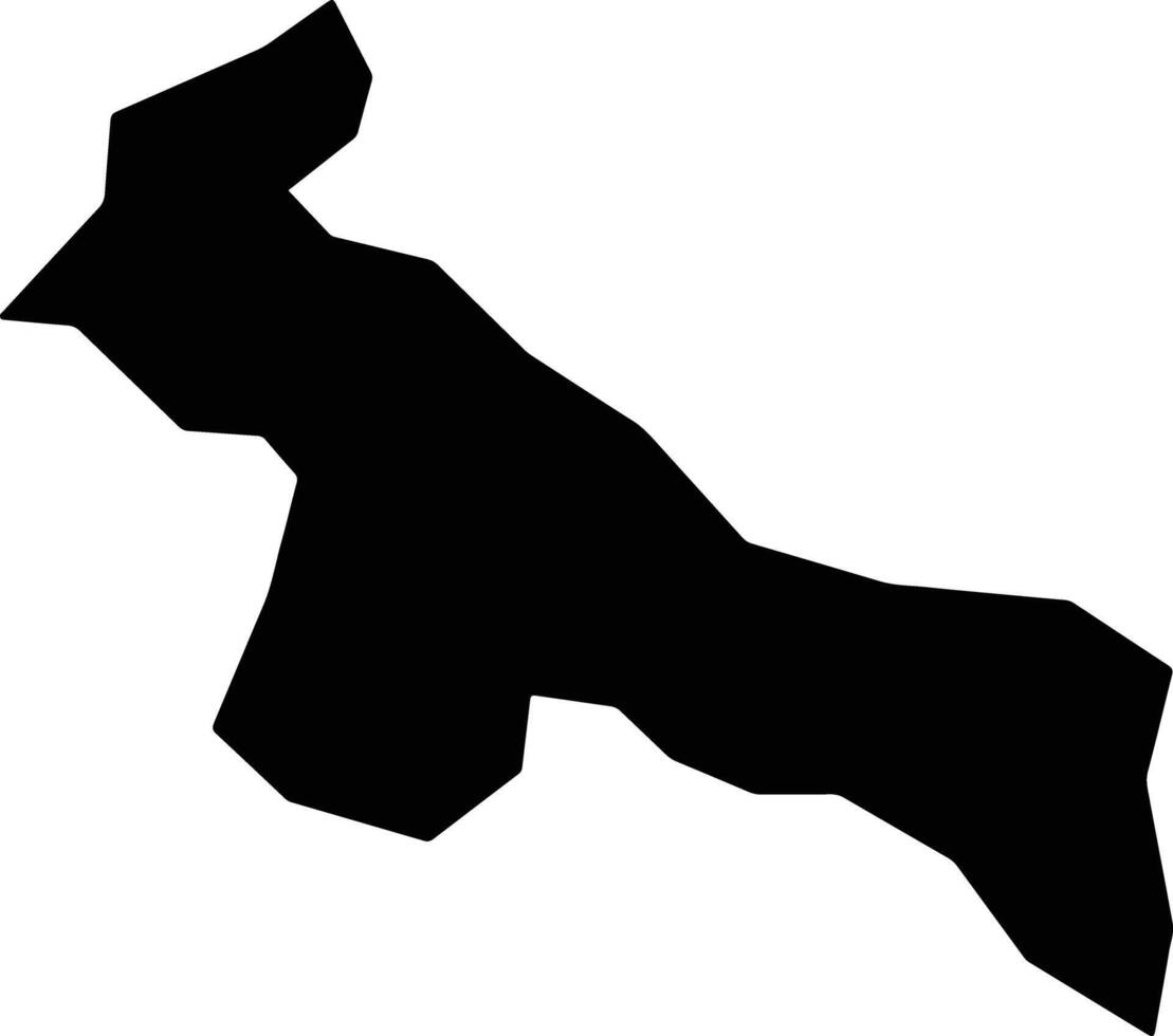Nsukka Nigeria silhouette map vector