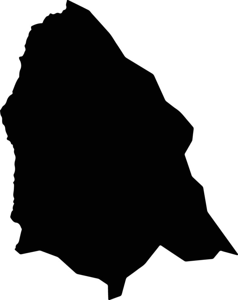 Ntega Burundi silhouette map vector