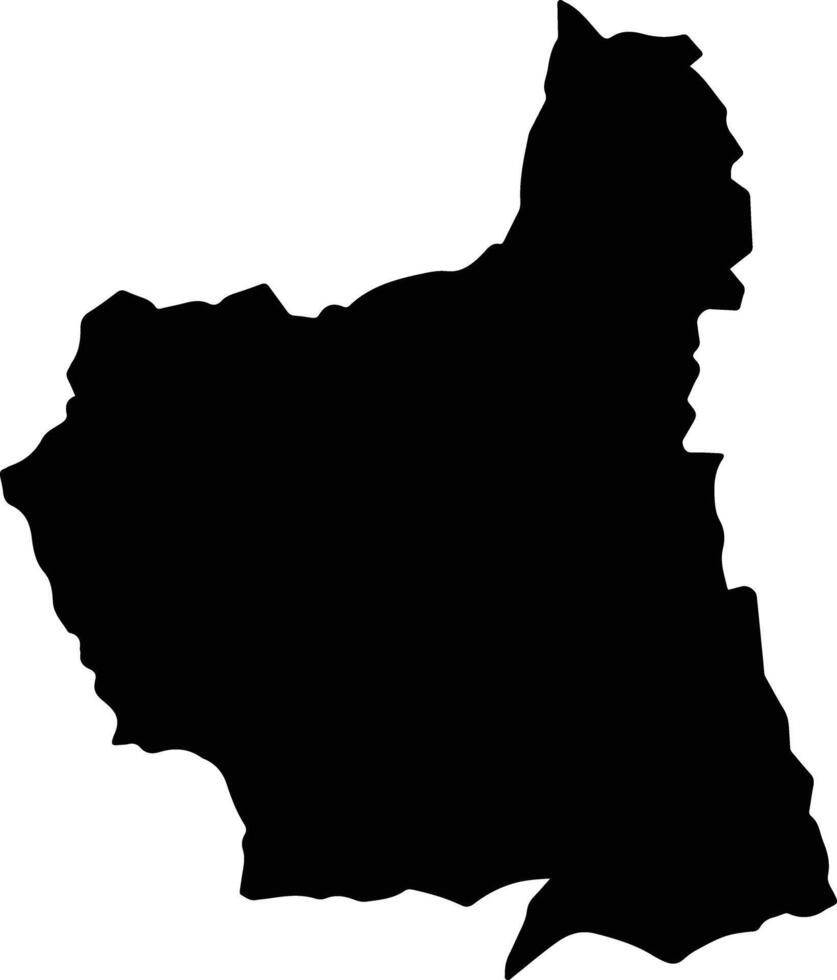 Nubi Bhutan silhouette map vector
