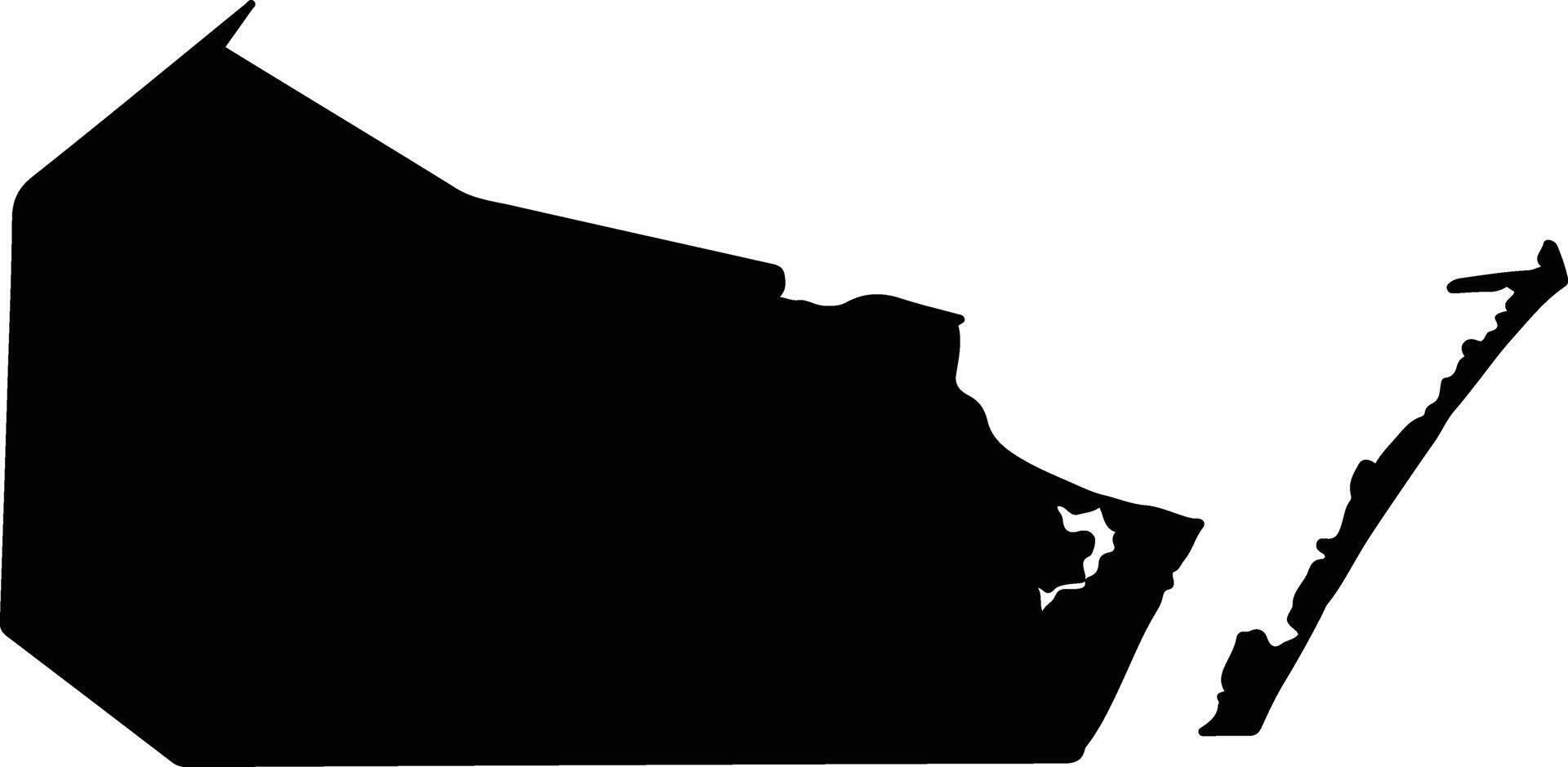 Nueces United States silhouette map vector