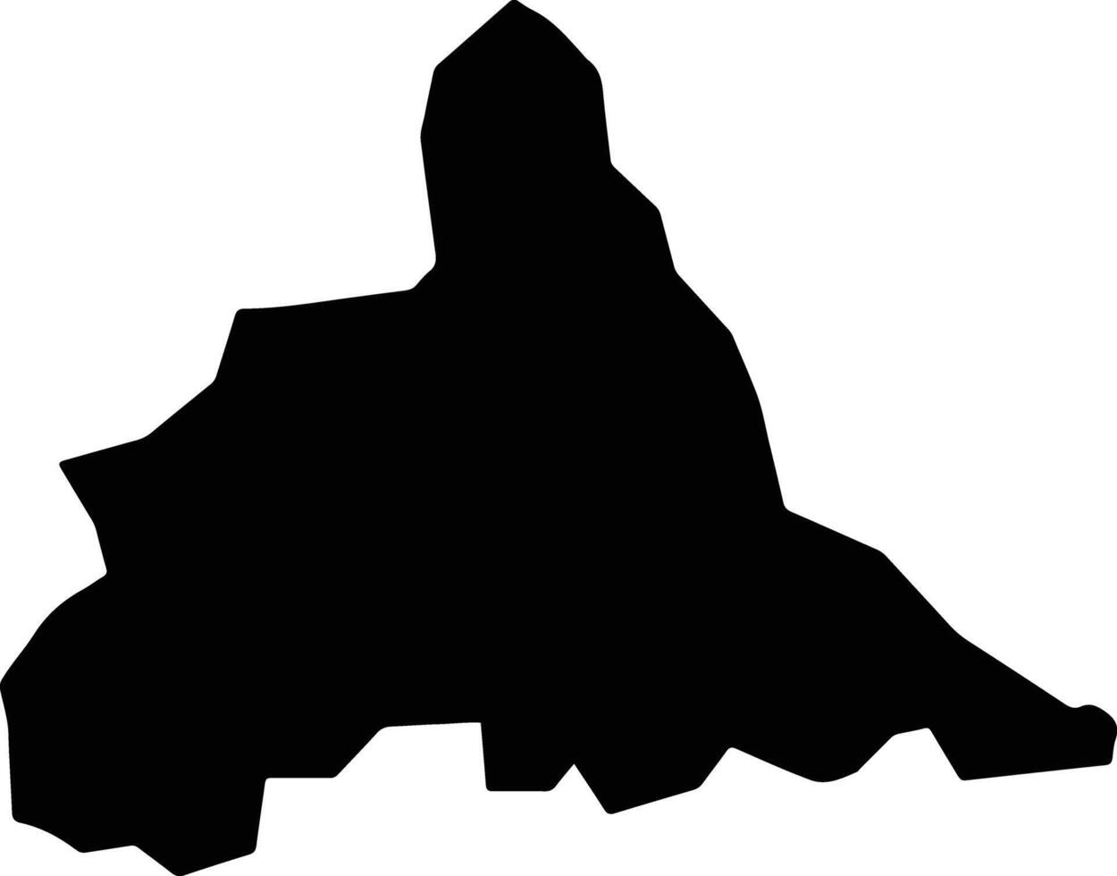 Nueva Concepcion El Salvador silhouette map vector