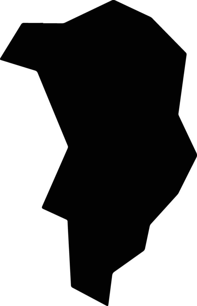Nueva Granada El Salvador silhouette map vector
