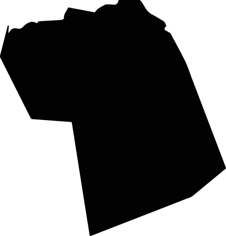 Nueva Trinidad El Salvador silhouette map vector