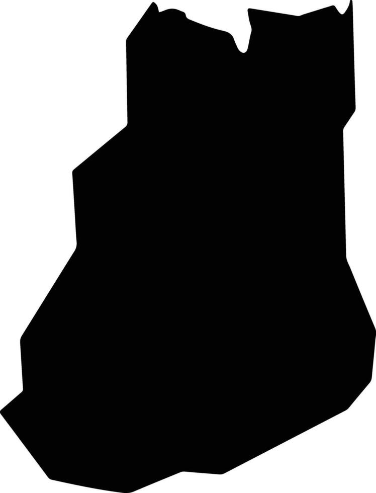 Nuevo Eden de San Juan El Salvador silhouette map vector