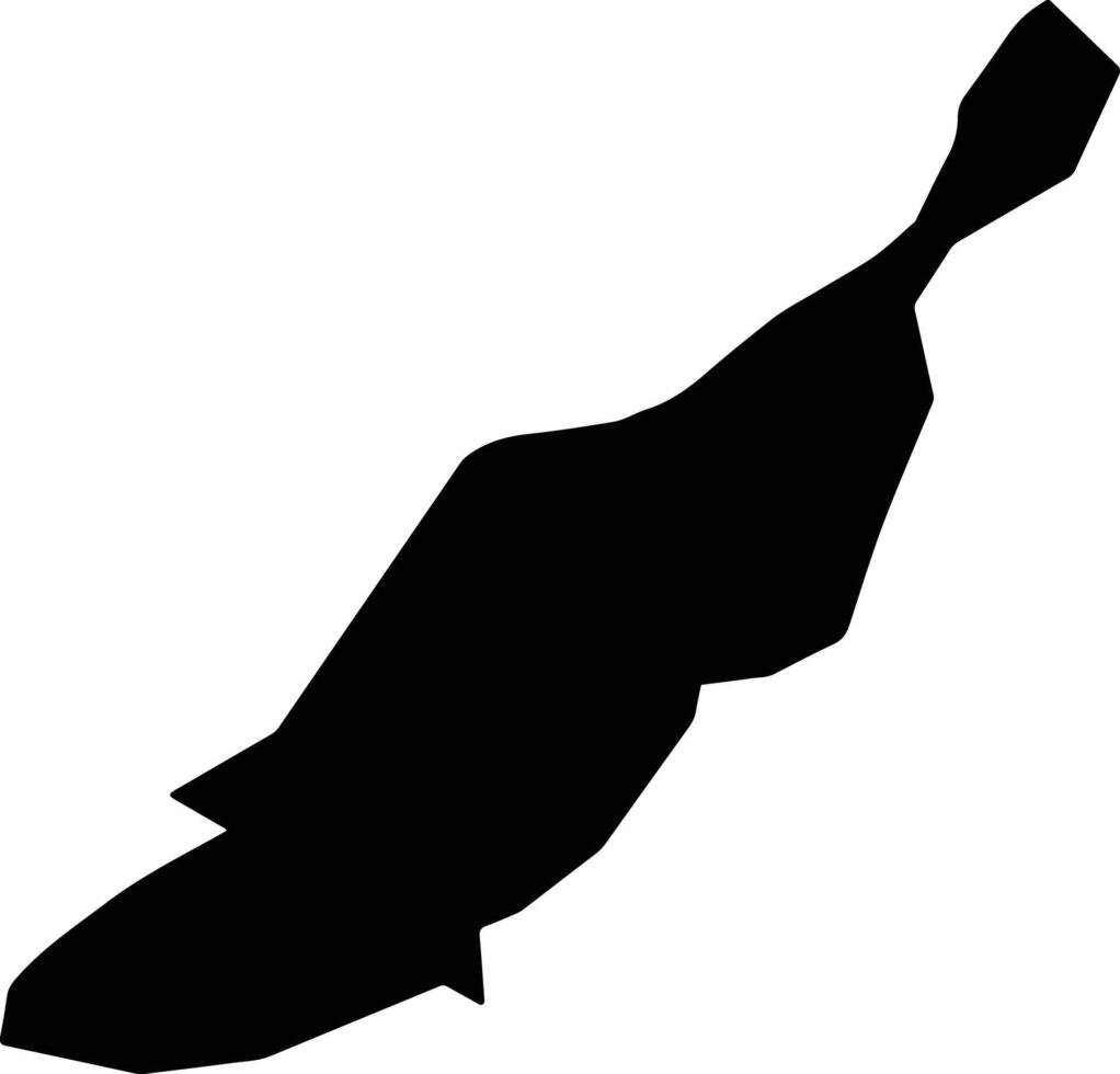 Nuevo Progreso Guatemala silhouette map vector