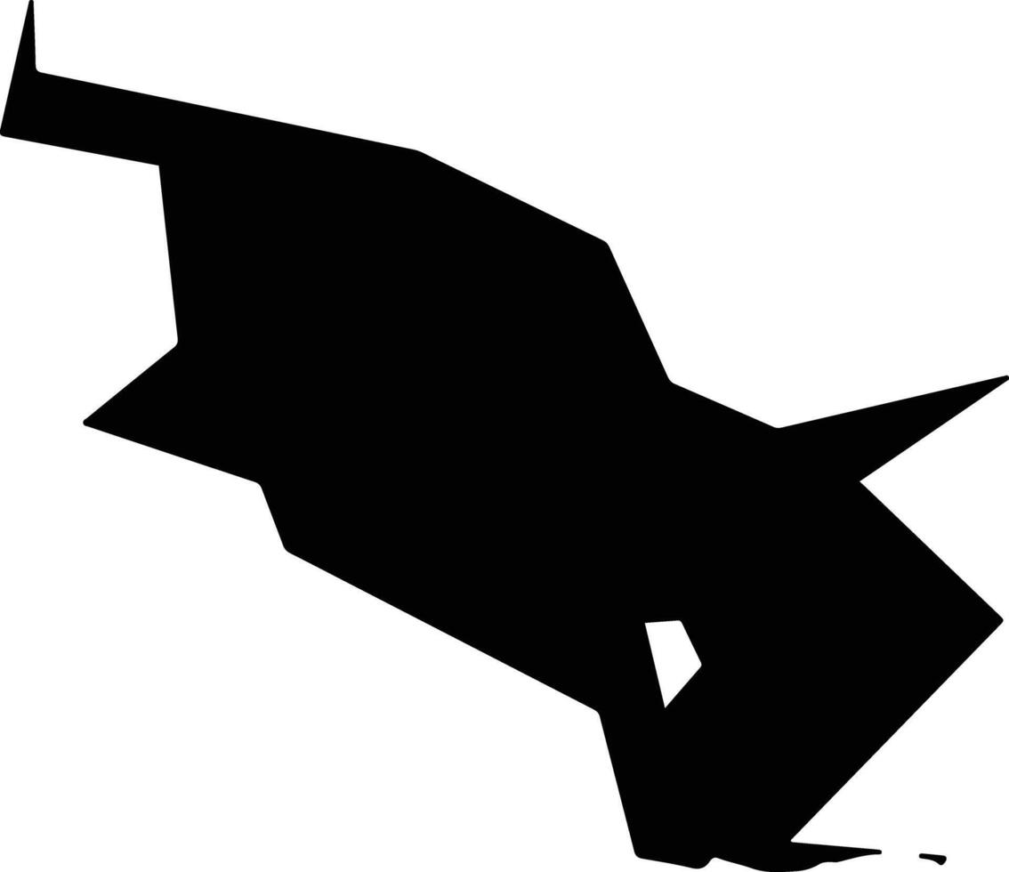 Nukus Uzbekistan silhouette map vector