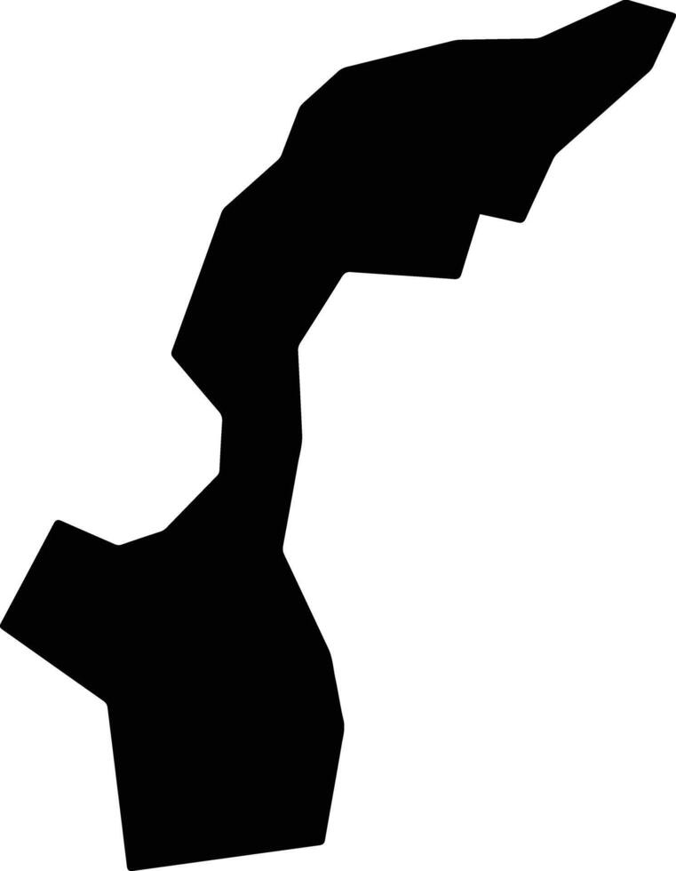 Null El Salvador silhouette map vector