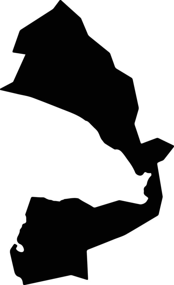 Numadu Japan silhouette map vector