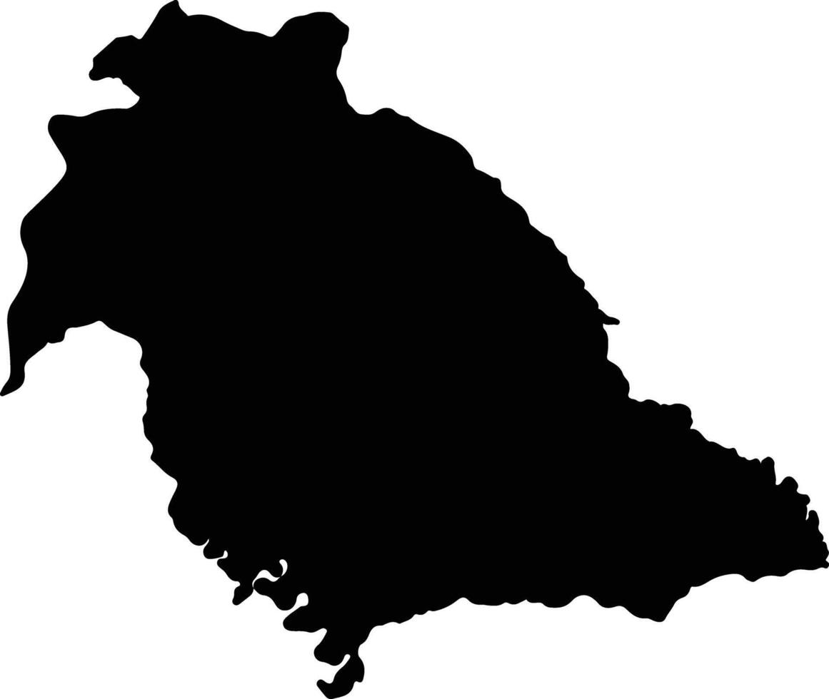 Nunchia Colombia silhouette map vector