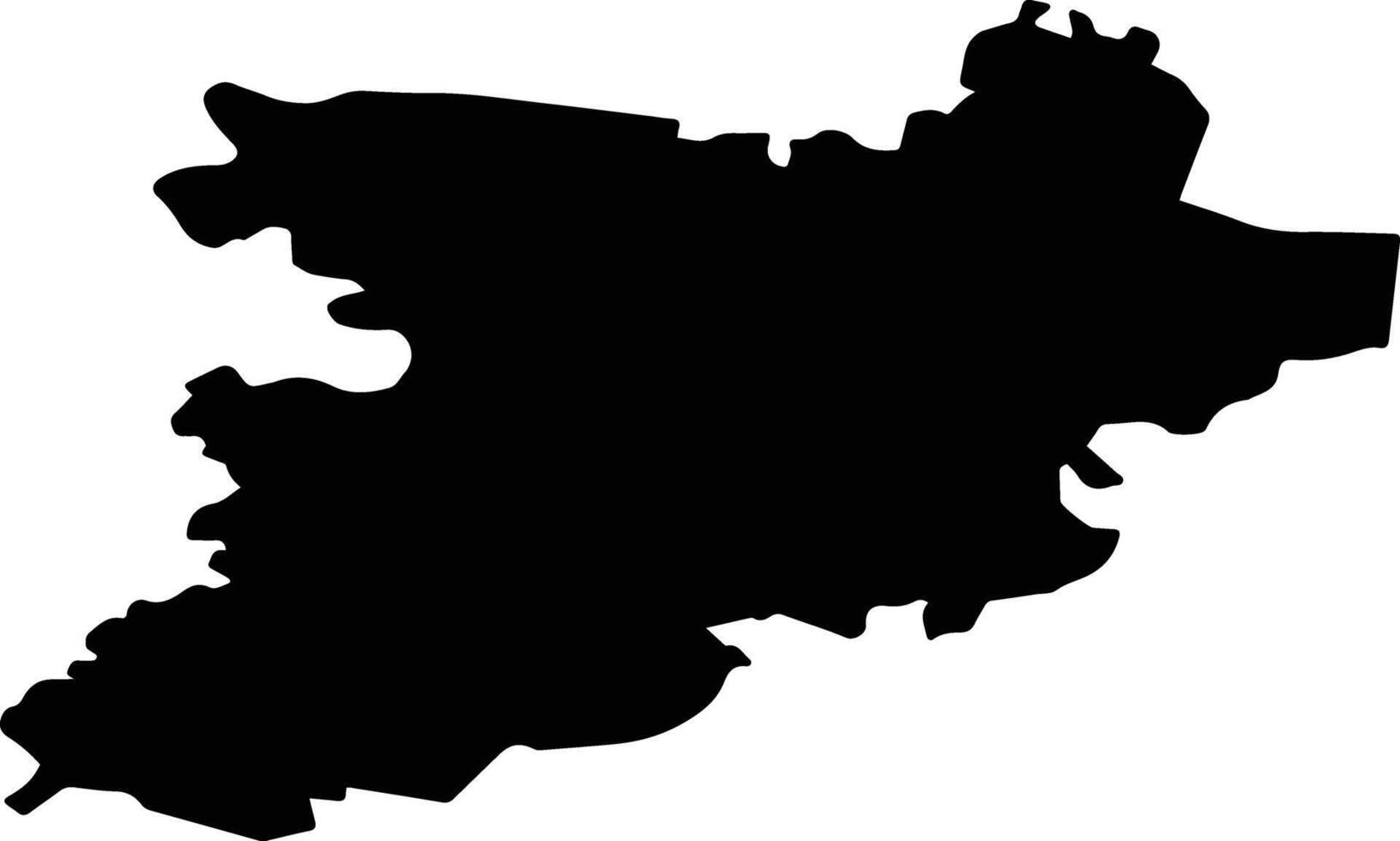 Nurimanovsky District Russia silhouette map vector