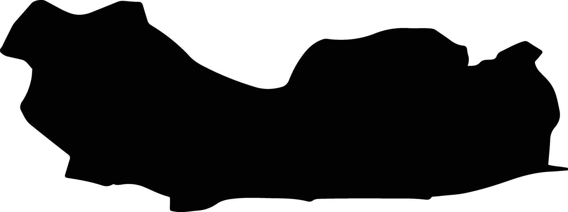 Nusaybin Turkey silhouette map vector