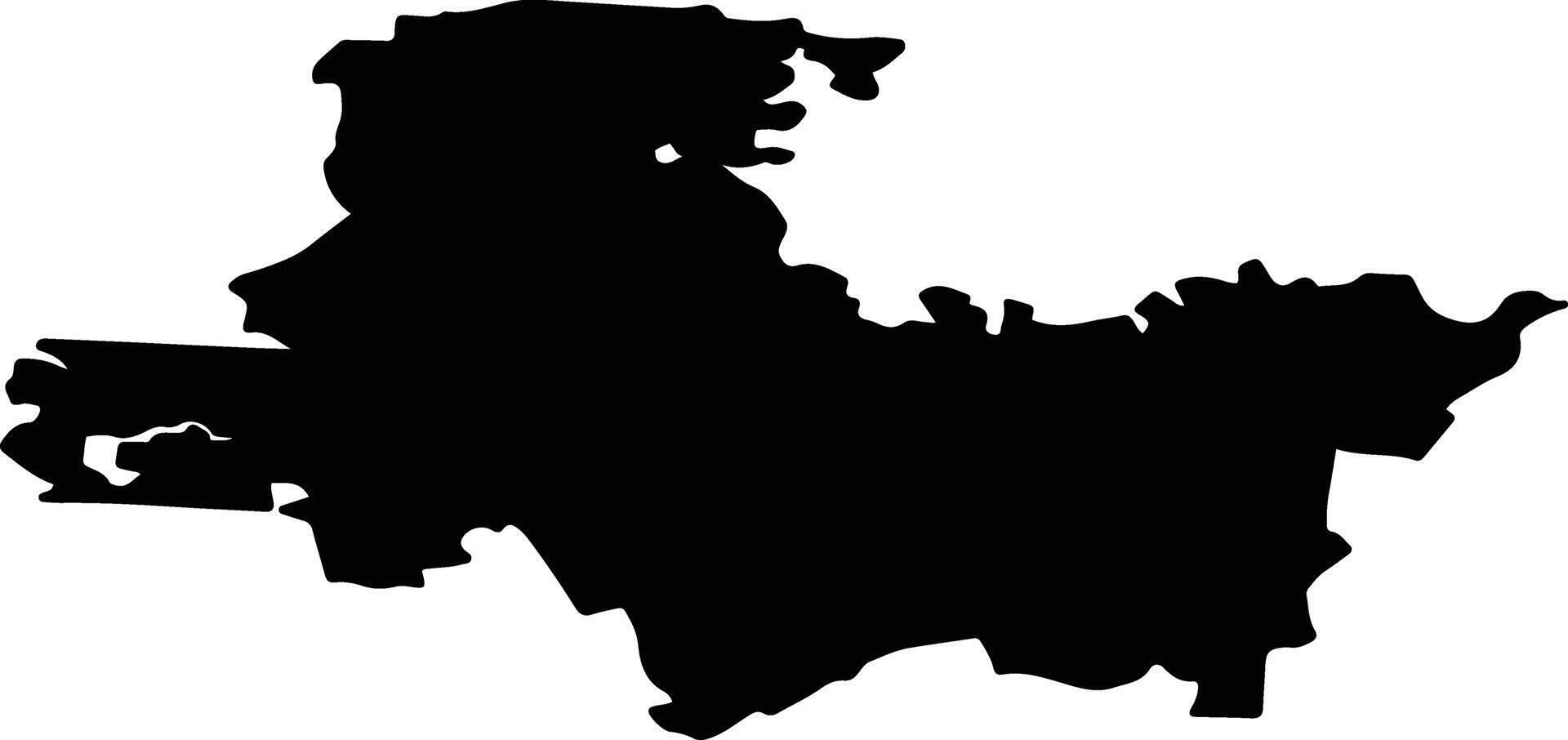 Nurlatsky District Russia silhouette map vector