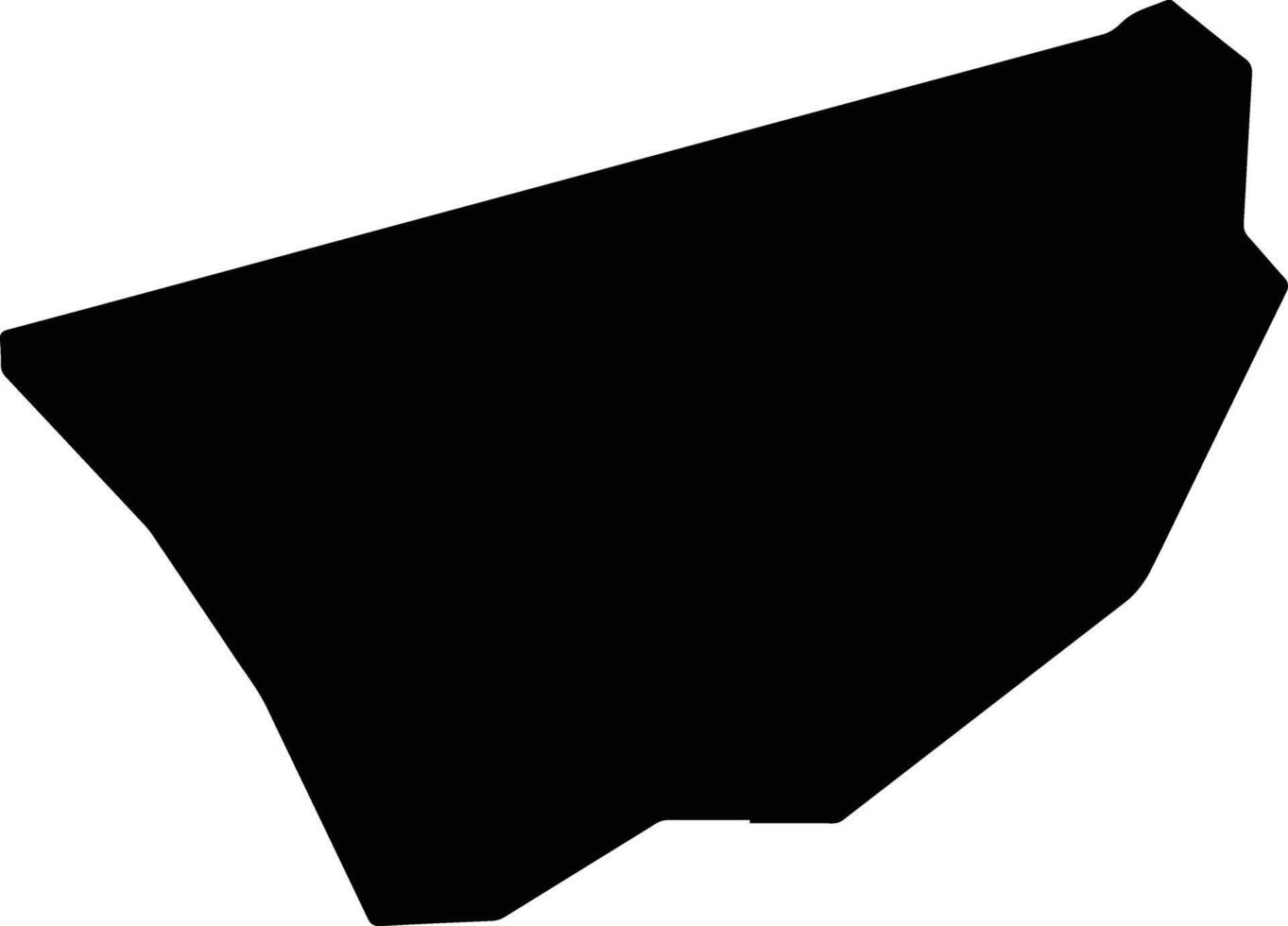 Nushki Pakistan silhouette map vector