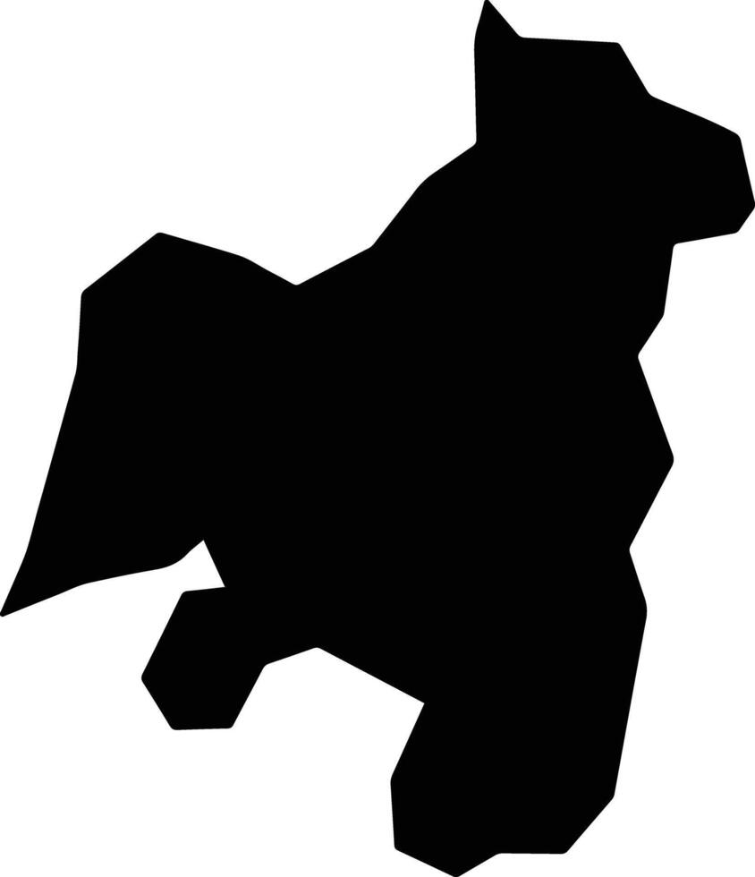 Nyabihanga Burundi silhouette map vector