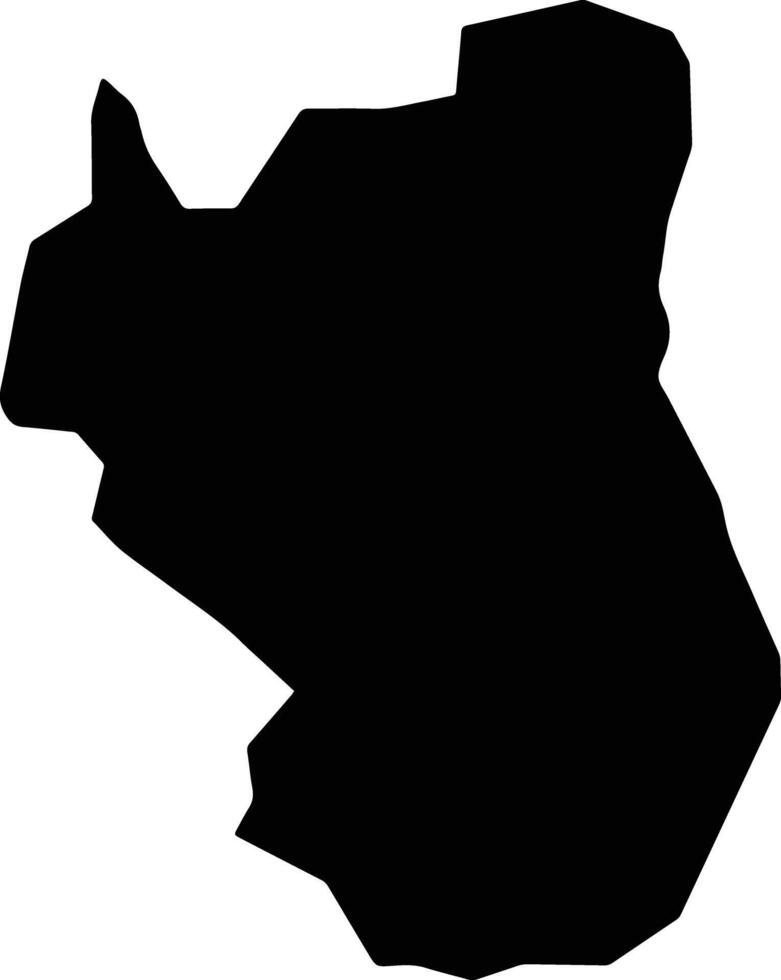 Nyabushozi Uganda silhouette map vector