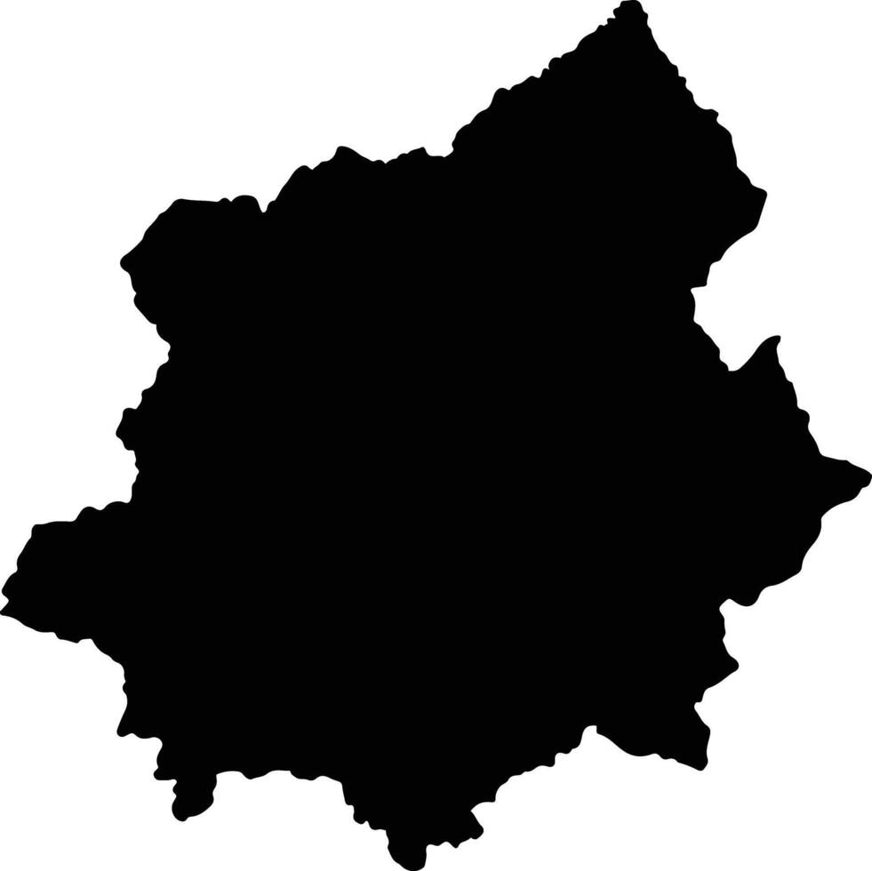 Nyamagabe Rwanda silhouette map vector