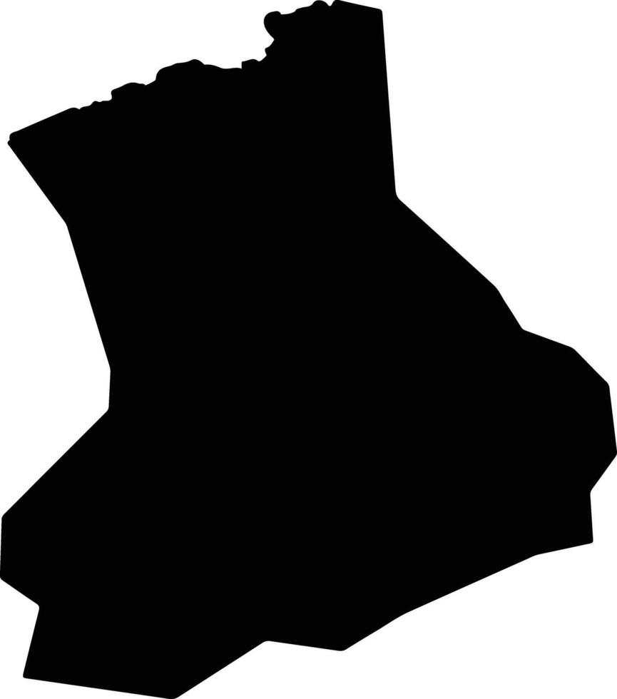 Nyamurenza Burundi silhouette map vector