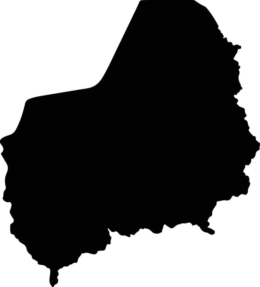Nyamasheke Rwanda silhouette map vector
