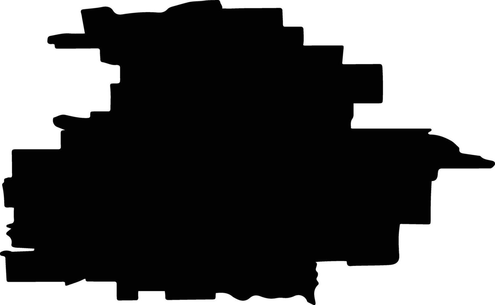 Nyandomsky District Russia silhouette map vector