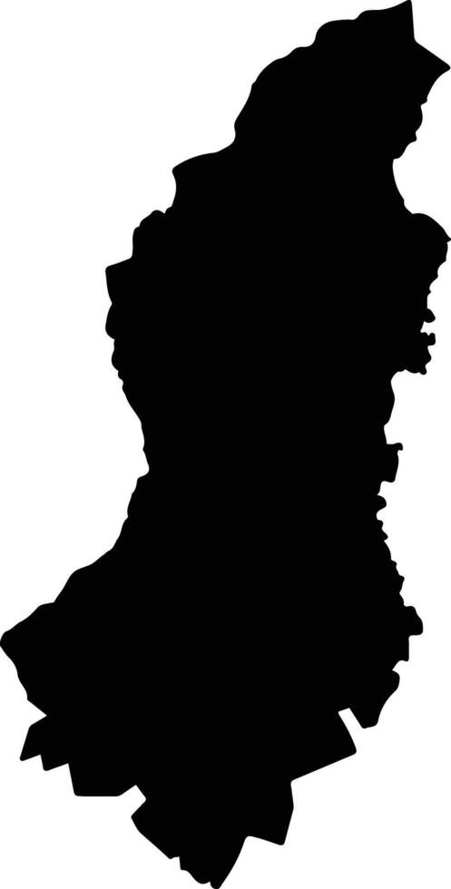 Nyanga Zimbabwe silhouette map vector