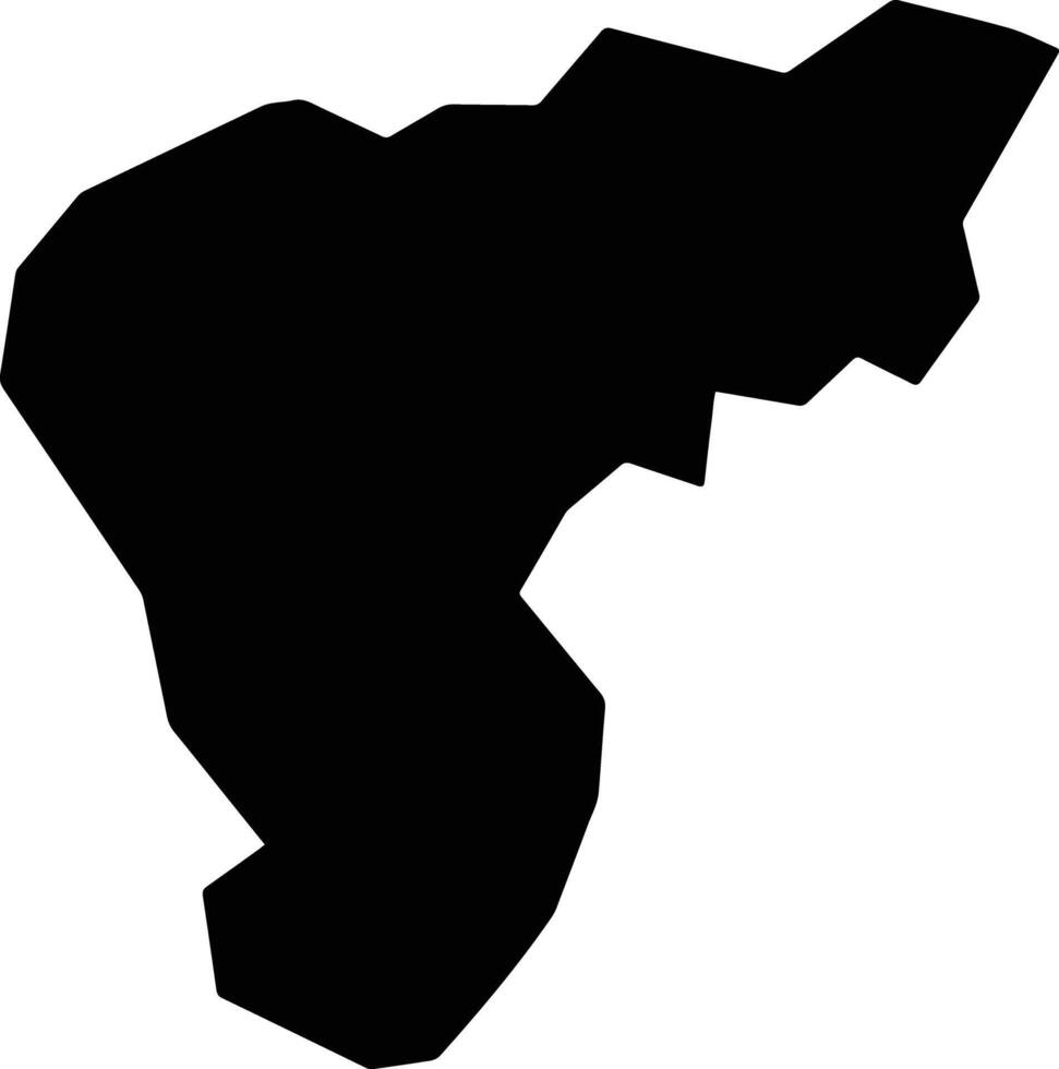 Nyanrusang Burundi silhouette map vector