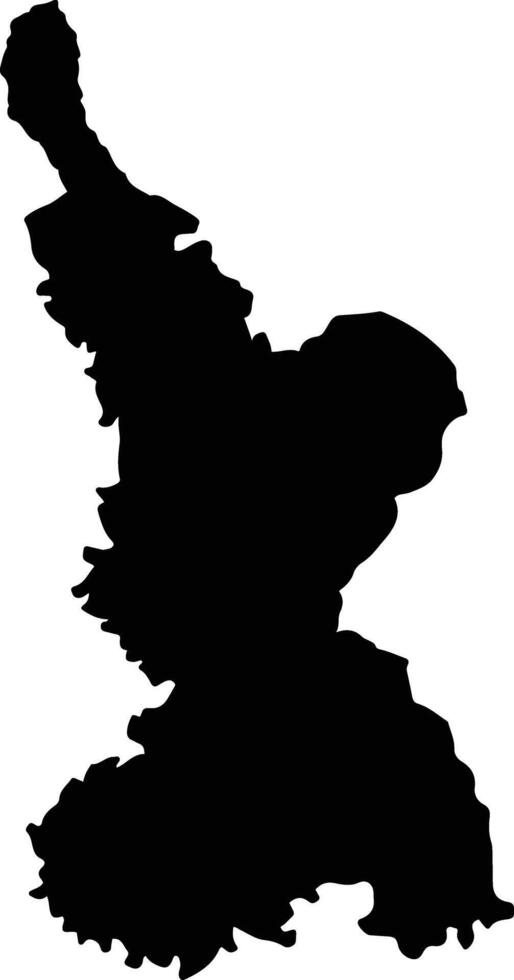 Nyarugenge Rwanda silhouette map vector