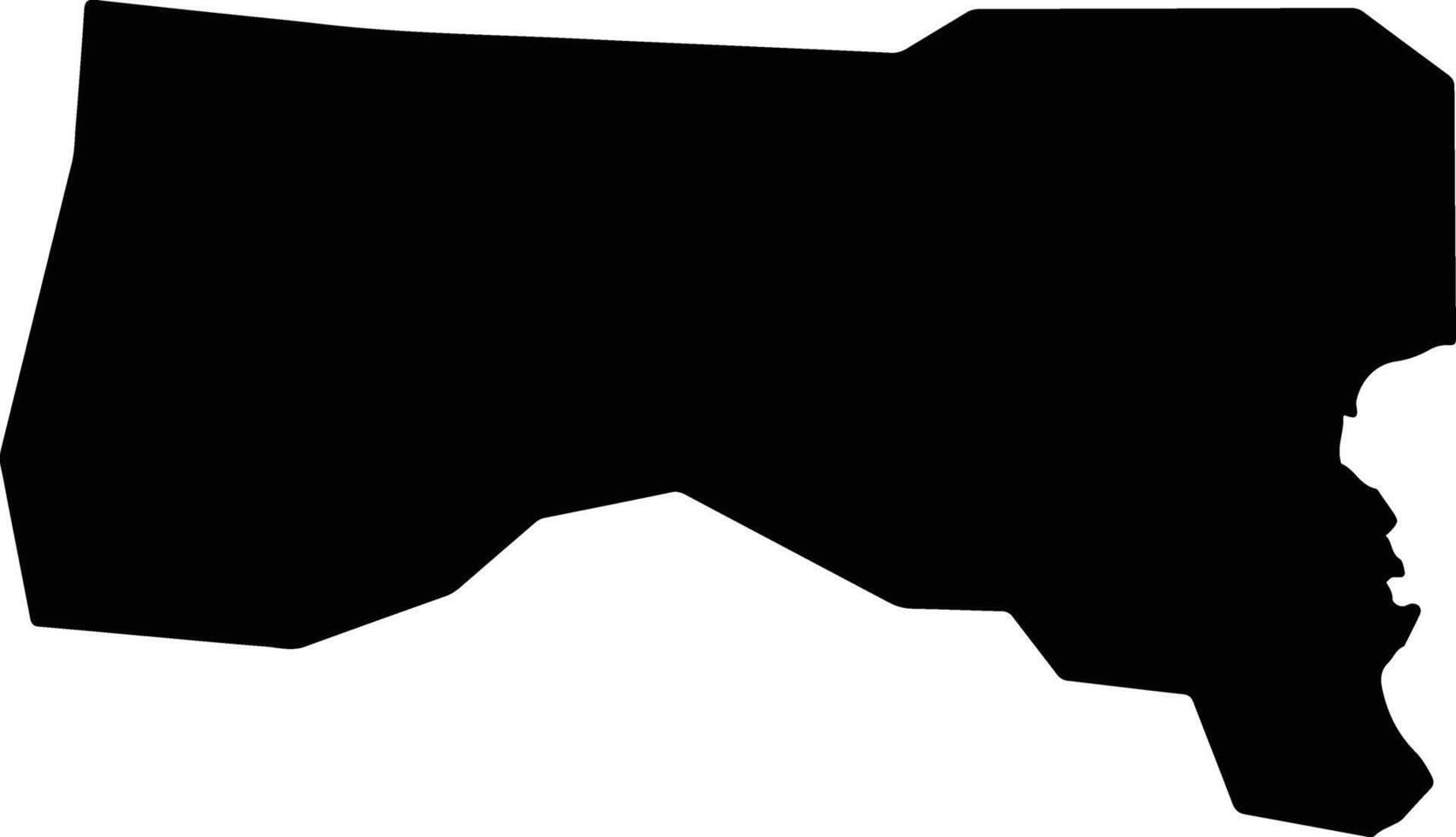 Nyenebo Liberia silhouette map vector