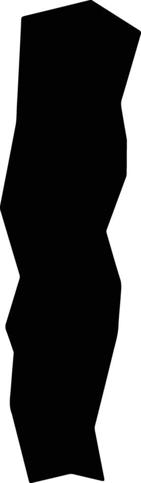 Nyorken Liberia silhouette map vector