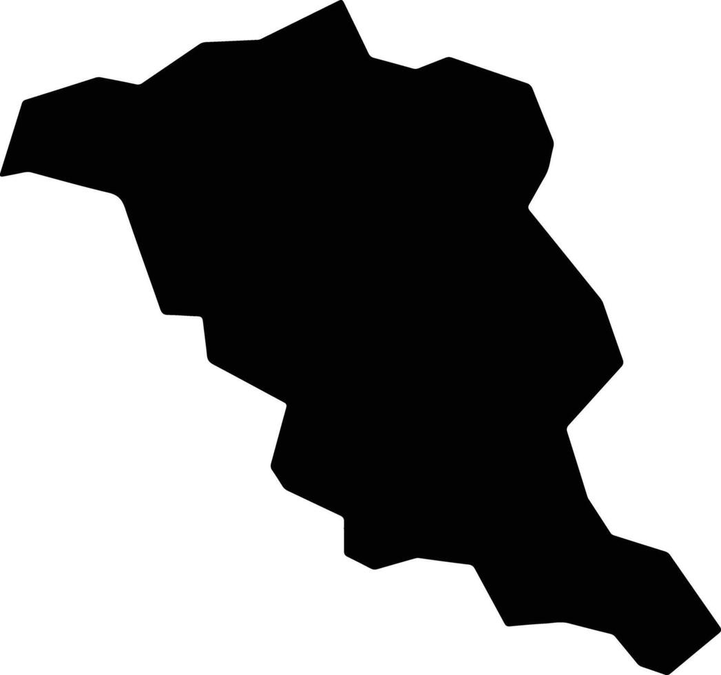 Obanazawa Japan silhouette map vector