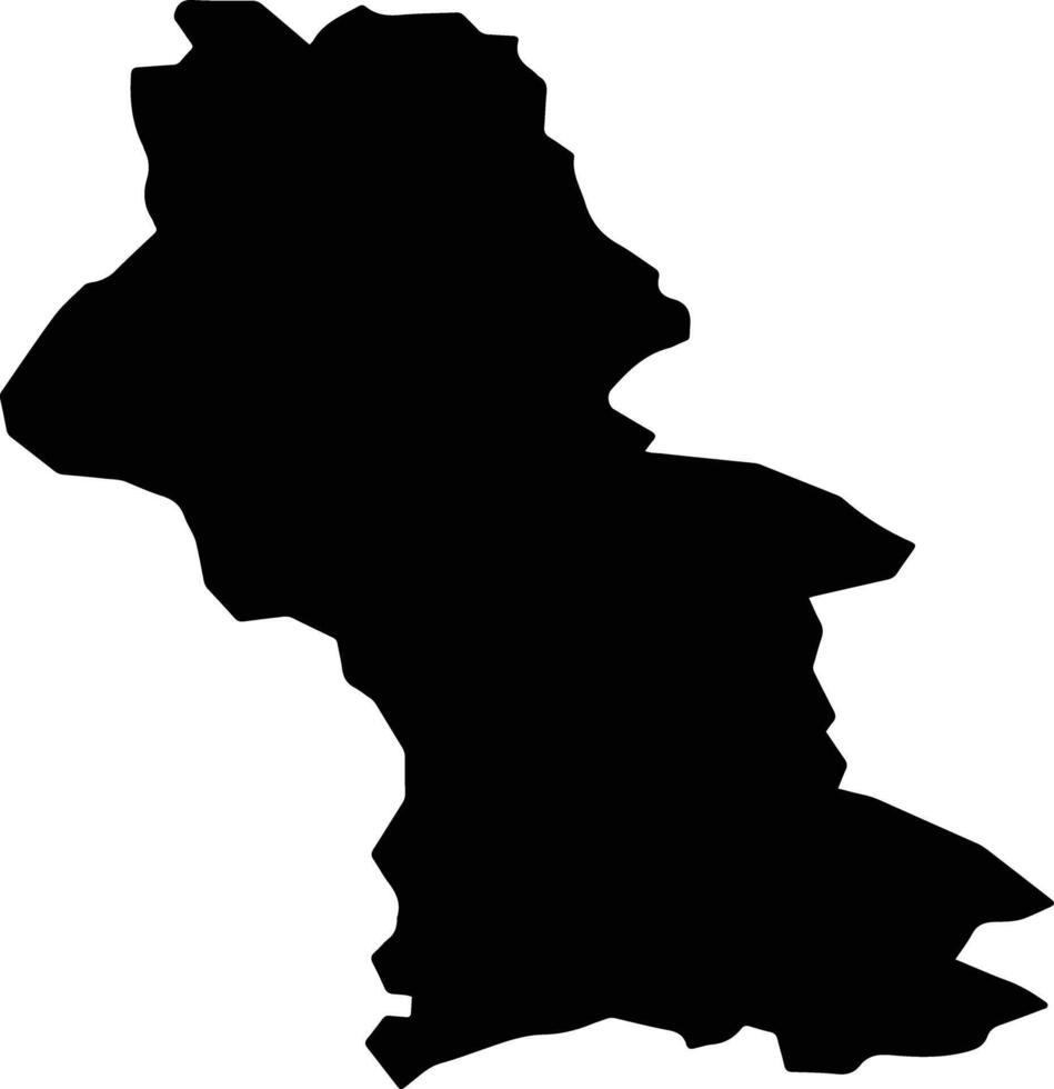 Obersimmental Switzerland silhouette map vector