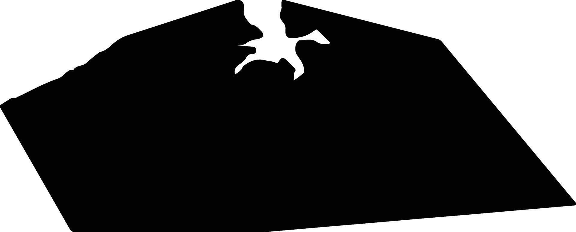 Obidos Portugal silhouette map vector