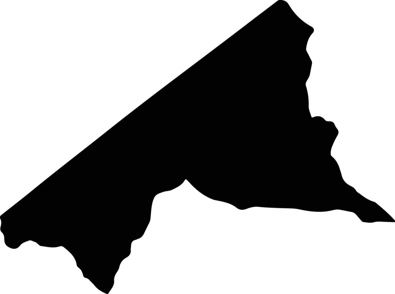 Obispo Ramos de Lora Venezuela silhouette map vector