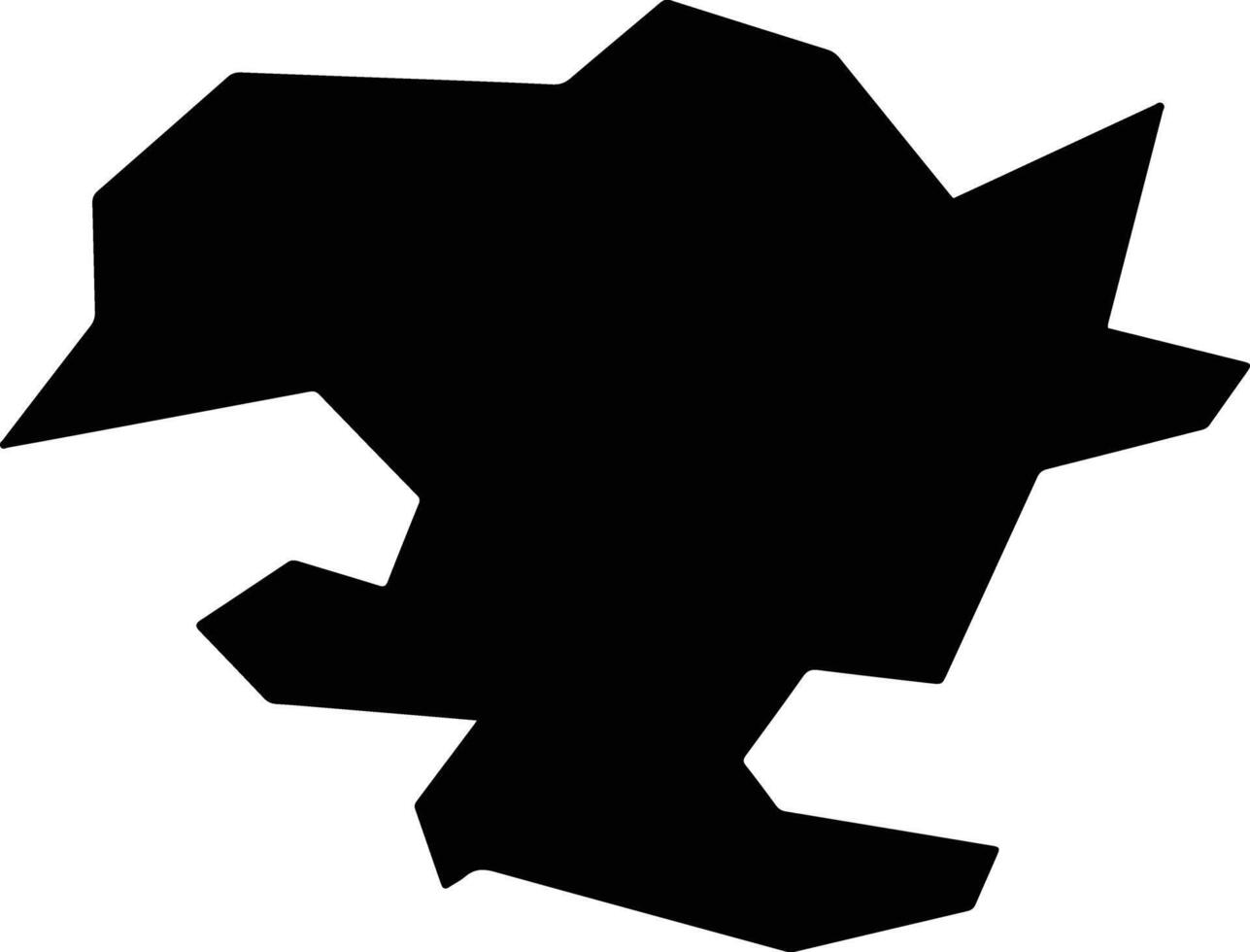 Obninsk Russia silhouette map vector