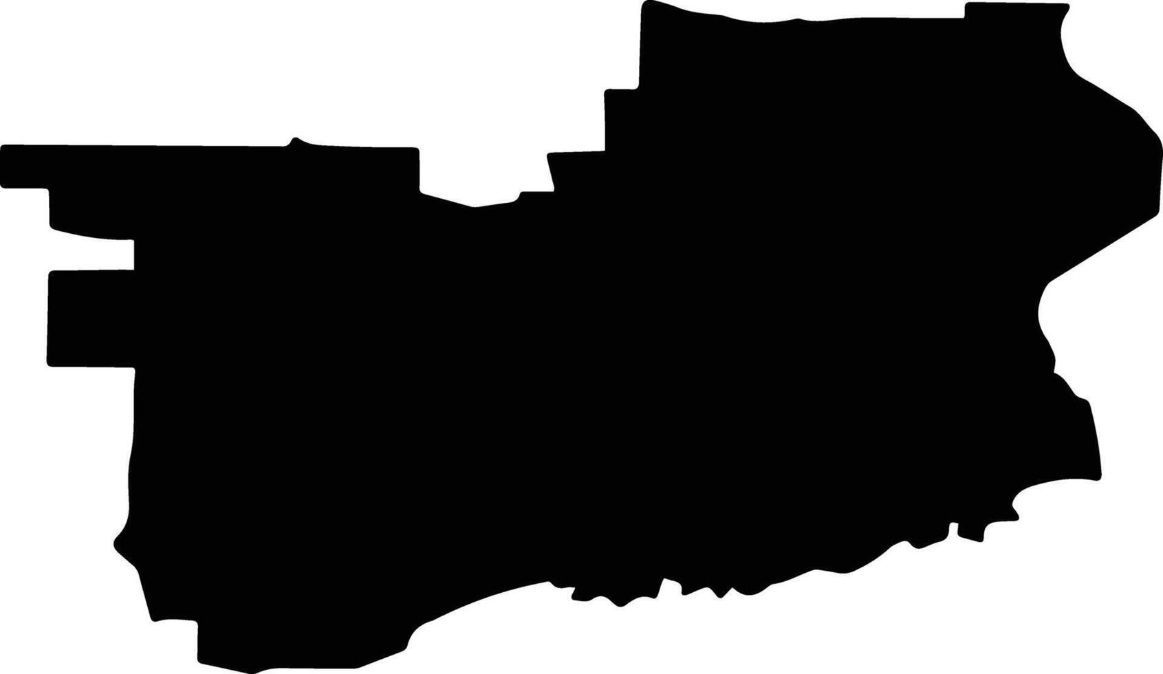 Oblivsky District Russia silhouette map vector