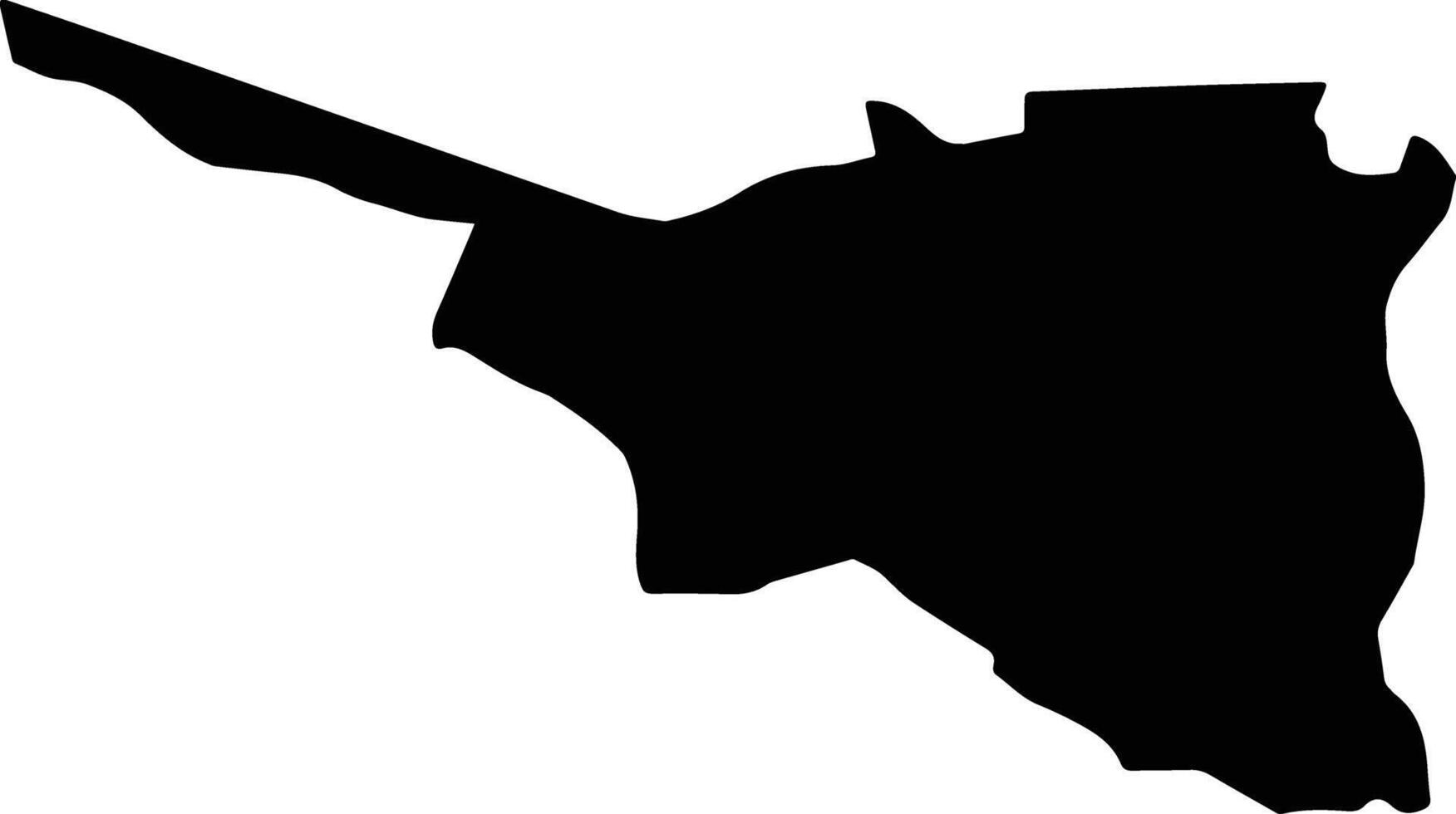 OBOGA Romania silhouette map vector